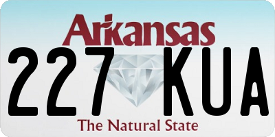 AR license plate 227KUA