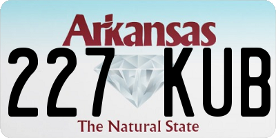 AR license plate 227KUB