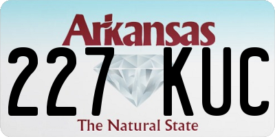 AR license plate 227KUC