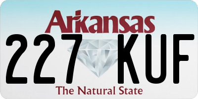 AR license plate 227KUF