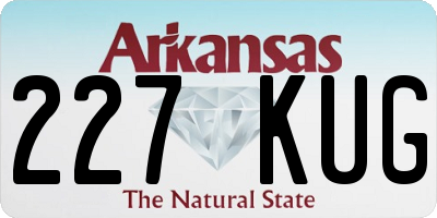 AR license plate 227KUG