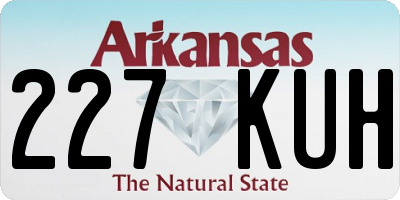 AR license plate 227KUH