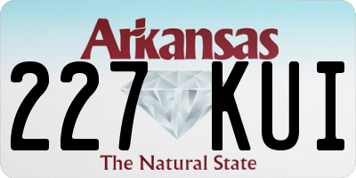 AR license plate 227KUI