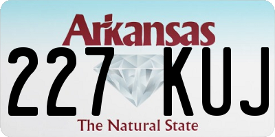 AR license plate 227KUJ