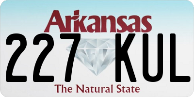 AR license plate 227KUL