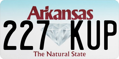 AR license plate 227KUP