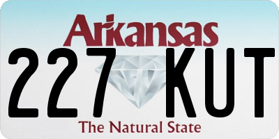 AR license plate 227KUT