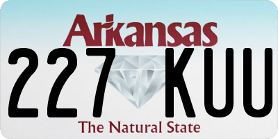 AR license plate 227KUU