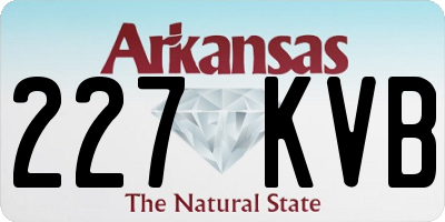 AR license plate 227KVB