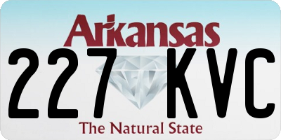 AR license plate 227KVC