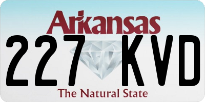 AR license plate 227KVD