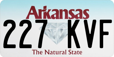 AR license plate 227KVF