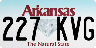 AR license plate 227KVG