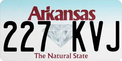 AR license plate 227KVJ