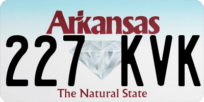 AR license plate 227KVK