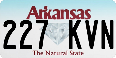 AR license plate 227KVN