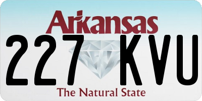 AR license plate 227KVU