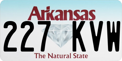 AR license plate 227KVW