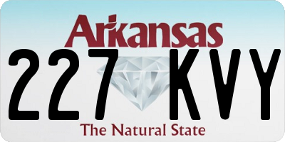 AR license plate 227KVY