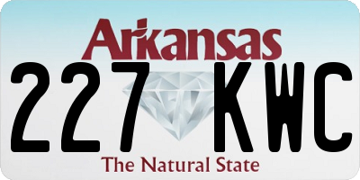 AR license plate 227KWC