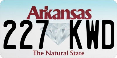 AR license plate 227KWD