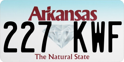 AR license plate 227KWF