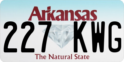 AR license plate 227KWG