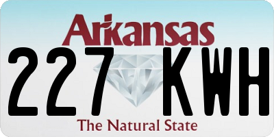 AR license plate 227KWH