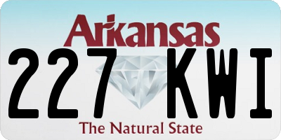 AR license plate 227KWI