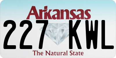 AR license plate 227KWL