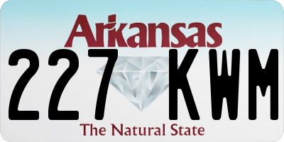 AR license plate 227KWM