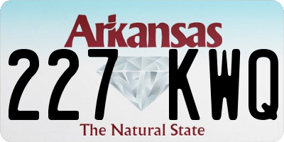 AR license plate 227KWQ