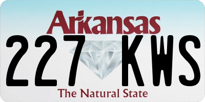 AR license plate 227KWS