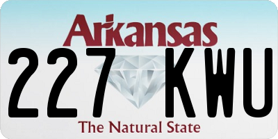 AR license plate 227KWU