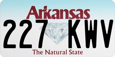AR license plate 227KWV