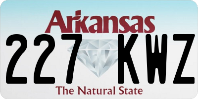 AR license plate 227KWZ