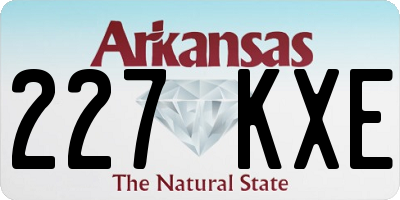 AR license plate 227KXE