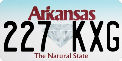 AR license plate 227KXG