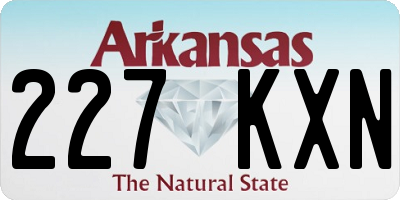 AR license plate 227KXN