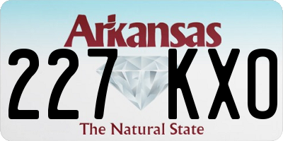 AR license plate 227KXO
