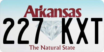 AR license plate 227KXT
