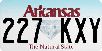 AR license plate 227KXY