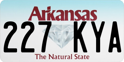 AR license plate 227KYA