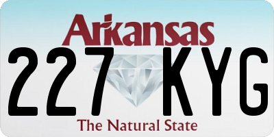 AR license plate 227KYG