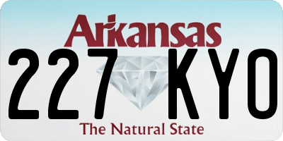 AR license plate 227KYO
