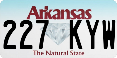 AR license plate 227KYW