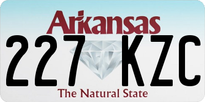 AR license plate 227KZC