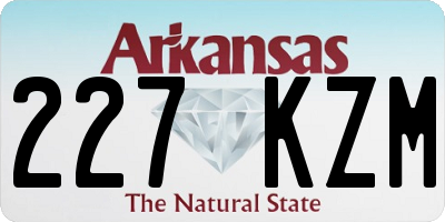 AR license plate 227KZM