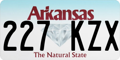 AR license plate 227KZX