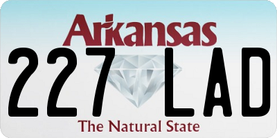 AR license plate 227LAD